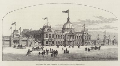 Bygning til Adelaide Jubilee International Exhibition af Frank Watkins